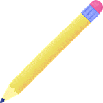 pencil, eraser, school, office, supply, education, back to school